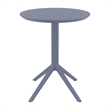 Compamia Sky 24 inch Round Folding Table in Dark Gray finish