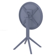 Compamia Sky 24 inch Round Folding Table in Dark Gray finish