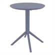 Compamia Sky 24 inch Round Folding Table in Dark Gray finish