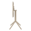 Compamia Sky 24 inch Round Folding Table in Taupe finish