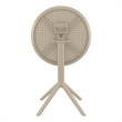 Compamia Sky 24 inch Round Folding Table in Taupe finish