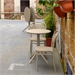 Compamia Sky 24 inch Round Folding Table in Taupe finish