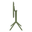 Compamia Sky 24 inch Round Folding Table in Olive Green finish