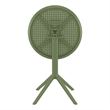 Compamia Sky 24 inch Round Folding Table in Olive Green finish