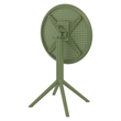 Compamia Sky 24 inch Round Folding Table in Olive Green finish