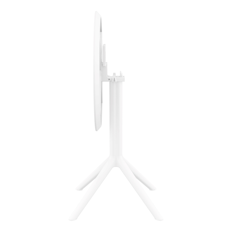 Compamia Sky 24 inch Round Folding Table in White finish