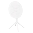 Compamia Sky 24 inch Round Folding Table in White finish
