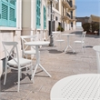 Compamia Sky 24 inch Round Folding Table in White finish