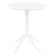 Compamia Sky 24 inch Round Folding Table in White finish