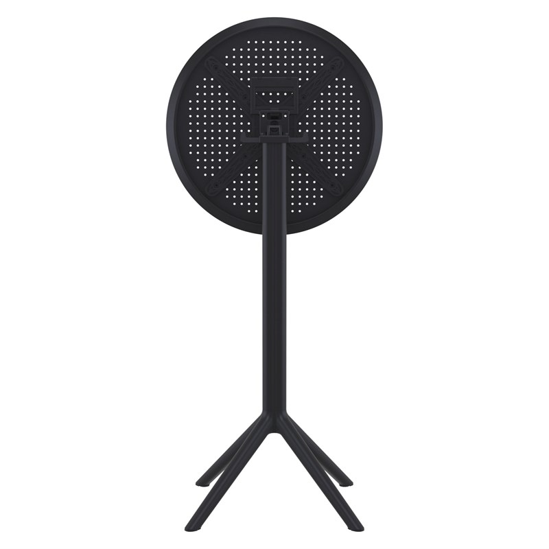 Compamia Sky 24 inch Round Folding Bar Table in Black finish