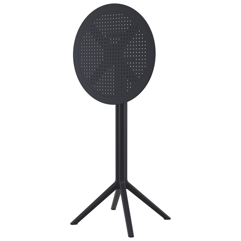 Compamia Sky 24 inch Round Folding Bar Table in Black finish