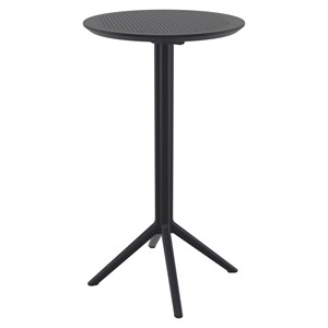 Compamia Sky 24 inch Round Folding Bar Table in Black finish