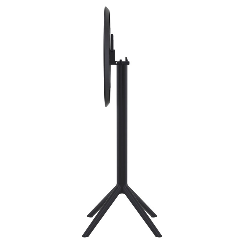Compamia Sky 24 inch Round Folding Bar Table in Black finish