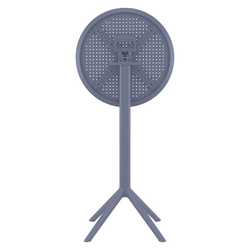 Compamia Sky 24 inch Round Folding Bar Table in Dark Gray finish