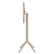 Compamia Sky 24 inch Round Folding Bar Table in Taupe finish