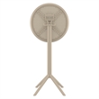Compamia Sky 24 inch Round Folding Bar Table in Taupe finish