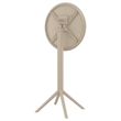 Compamia Sky 24 inch Round Folding Bar Table in Taupe finish