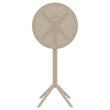 Compamia Sky 24 inch Round Folding Bar Table in Taupe finish