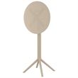 Compamia Sky 24 inch Round Folding Bar Table in Taupe finish