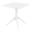 Compamia Victor Patio Dining Set with 4 Chairs in White
