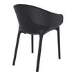 Compamia Sky Pro Stacking Dining Chair in Black finish