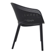 Compamia Sky Pro Stacking Dining Chair in Black finish