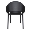 Compamia Sky Pro Stacking Dining Chair in Black finish