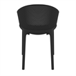Compamia Sky Pro Stacking Dining Chair in Black finish