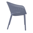 Compamia Sky Pro Stacking Dining Chair in Gray finish