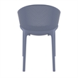 Compamia Sky Pro Stacking Dining Chair in Gray finish