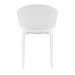 Compamia Sky Pro Stacking Dining Chair in White finish