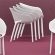 Compamia Sky Pro Stacking Dining Chair in White finish
