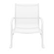 Compamia Pacific Club Arm Chair White Frame White Sling