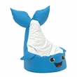 Blue and White Whale Bean Bag Chair