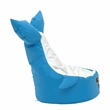 Blue and White Whale Bean Bag Chair