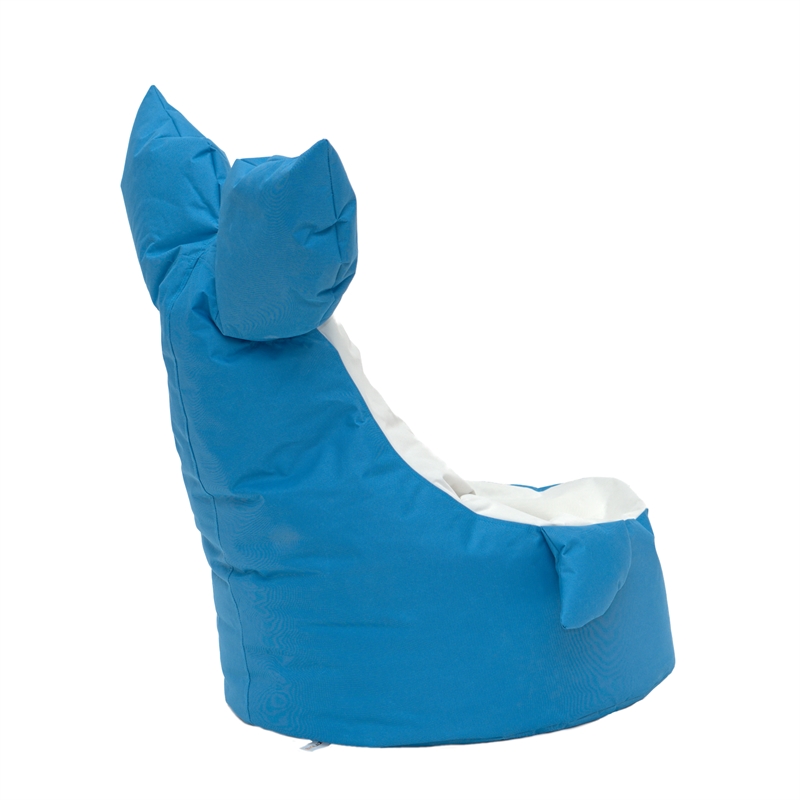 Blue and White Whale Bean Bag Chair