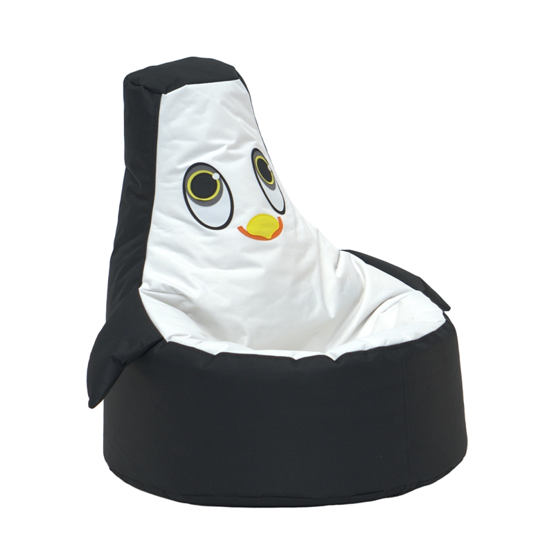 Black and White Penguin Bean Bag Chair