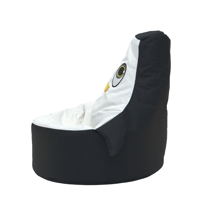 Black and White Penguin Bean Bag Chair