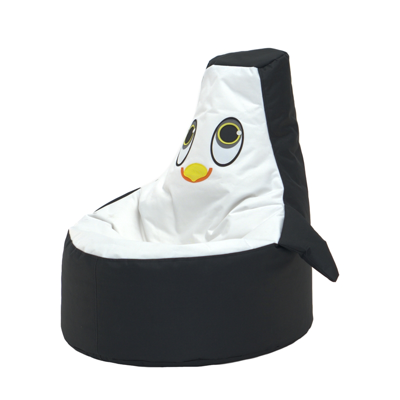 Black and White Penguin Bean Bag Chair