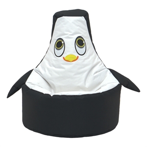 Black and White Penguin Bean Bag Chair