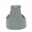 Gray and Pink Hippo Bean Bag Chair