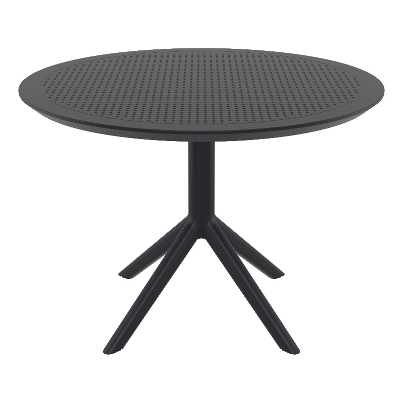 Compamia Sky Round Dining Table 42 inch Black