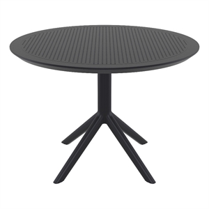 Compamia Sky Round Dining Table 42 inch Black