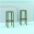 Compamia Tom Resin Bar Stool Olive Green