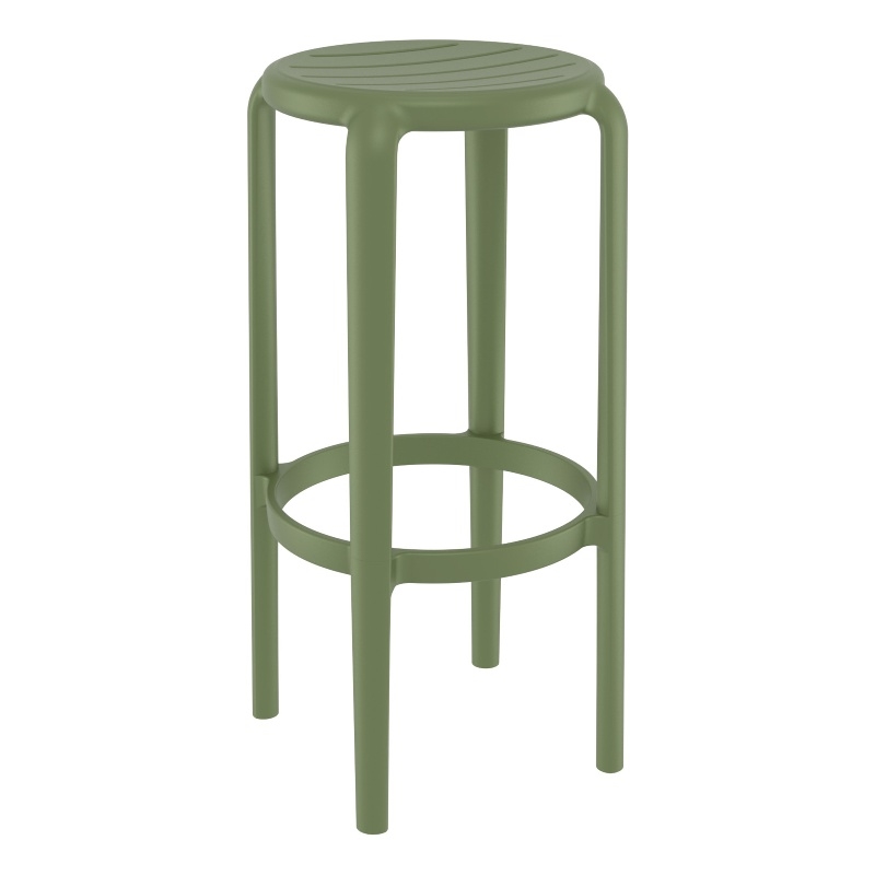Compamia Tom Resin Bar Stool Olive Green