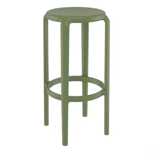 Compamia Tom Resin Bar Stool Olive Green