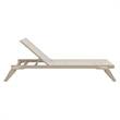 Compamia Tropic Arm Sling Chaise Lounge Taupe Frame Taupe Sling