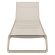 Compamia Tropic Arm Sling Chaise Lounge Taupe Frame Taupe Sling