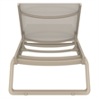 Compamia Tropic Arm Sling Chaise Lounge Taupe Frame Taupe Sling