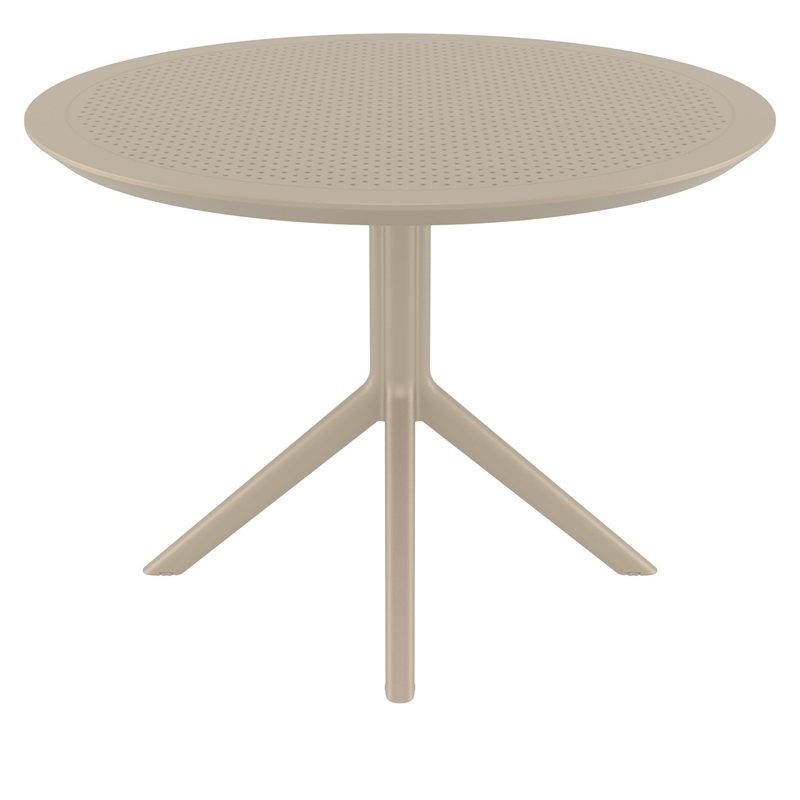 Compamia Sky 42 inch Round Dining Table Taupe